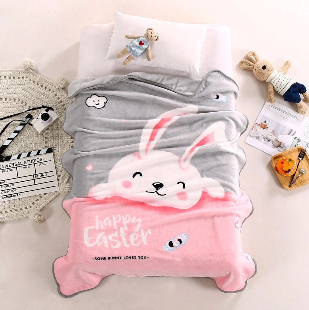 CHĂN CỪU TUYẾT MÙA HÈ HOẠT HÌNH 1M*170CM 